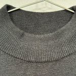 Chico's Chico’s Black Long Sleeve Sweater with Pleated Chiffon Floral Print Back Sz 1/M Photo 9