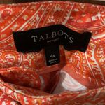 Talbots orange paisley Capri dress pants Photo 1