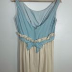 Stunning vintage beaded bow back maxi dress Blue Photo 2