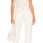 RE/DONE NEW NWT 70s Ultra High Rise Stove Pipe Straight Leg Jeans Size 26 Photo 0