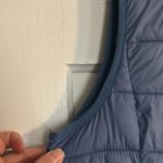 simply styled  Blue Long Puffer Vest Photo 3