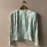 Vintage Nah Nah Collections Light Blue|Pink|Cream Floral Print Blazer EUC Sz. 8 Blue Photo 1