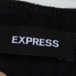 EXPRESS Womens Faux Leather Super High Rise Straight Leg Pants Size 10R Edgy Y2K Photo 3