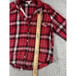 Victoria's Secret Victoria’s Secret‎ Pajama Shirt Women Medium Plaid Long Sleeve Button Up Lounge Photo 4