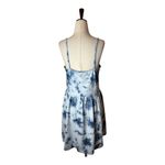Z Supply  Dress Women Large Blue Tie Dye‎  Kona Cloud Print Mini NWT Athleisure Photo 2