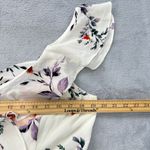 By & By Floral Print Maxi Dress Ruffle Cold Shoulder White Casual Size 15 Summer Photo 5