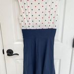iHot Retro Vintage Style Dress Polka Dot Pin Up 50s Navy Bolero Dress Size S Photo 3
