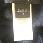 J.Jill Long Line Slub Knit Dress/Top Sz Medium Black Split Sides 3/4 Lagenlook Photo 5