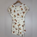 Privacy Please Revolve x  Goodwin Cream Tie Waist Floral Romper size Medium $150 Photo 4