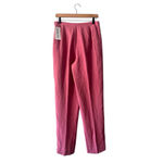 Pendleton Vintage  Silk Linen High Waist Pleated Pants Pink Sz 8 NWT Photo 5