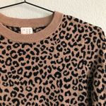 A New Day Leopard Print Crewneck Pullover Sweater. Size Small Photo 1