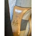 Charlotte Olympia Platform Heels Gray Beige Fabric Block Pumps Size 39 Photo 3