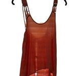 Lush Clothing Lush S Open Back Coral Tank Top Blouse Photo 0