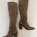 Vince Camuto Madalee Stylish gray/ Tan Suede Leather Knee-High Boots Sz 8 Photo 3