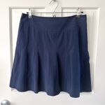Athleta Wear About Pleated Skirt Skort Navy Blue Tennis Golf Athletic Size 8 Photo 2