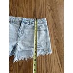American Eagle  Light Wash Distressed Shortie Shorts Light Blue Size 4 Photo 5