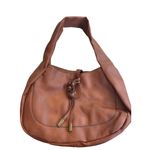 Brown Pebbled FAUX Leather Hobo Shoulder Bag With Dual Inside Pockets & Zipper Photo 0