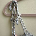 Storia gauzy striped smocked cropped wide leg Jumpsuit Size Small Photo 4