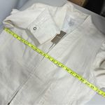 Chico's $109 Chico’s NEW Linen Jacket Solid Cropped Long Sleeve Size 2 blazer Photo 5