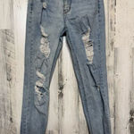 Material Girl Light blue ripped skinny jeans Photo 0