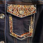 Cato EST. 1946 Denim Jewel Embossed Button Down Vest Photo 6