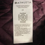 Athleta  Womens Maroon Cozy Sherpa Snap Sweatshirt NWT 2X Photo 6