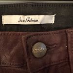 Sam Edelman The Petite Stiletto High Rise Skinny Bordeaux Leather Pants Size 26 Photo 7
