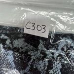 Carbon38 L Large Metallic Snake Print High Rise 7/8 Leggings Black Teal Animal Photo 11