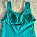 Catalina Swimwear Aquamarine One Piece Fully Lined Swimsuit Mesh Detail L 12-14 Photo 6