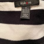 Style & Co || Black/white long sleeve sequined striped sweater dress Photo 4