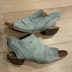 Miz Mooz  Cailey Leather Green Heeled Sandal Size 37/6.5-7 US Photo 1