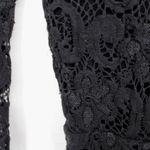 Nightcap  Dixie Long Sleeve Lace Romper Size 2 Black Partially Lined Keyhole Back Photo 4