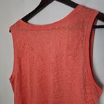 Intimissimi Tank Top Peach Coral Sleeveless Linen Casual Solid Lightweight Pink Size L Photo 3