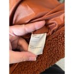 Elodie Anthropologie Faux Sherpa Teddy Coat Oversized Rust Size Medium Pockets Photo 3