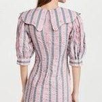 Ganni | Floral Striped Seersucker Dress | 32 Photo 1