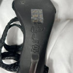 Joie ‎ Braided Black Sandal Heels Size 35.5 Photo 6