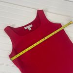 Valerie Stevens/DG2 Women’s Red Silk Sleeveless Top & Cropped High Rise Jeans 10 White Photo 5