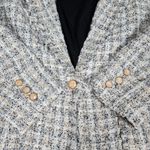POL  Tweed Fringe Blazer Jacket Women's Size S Multi Color Button Front‎ Photo 3