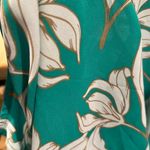 🔵 SALE 3/$25 41 HAWTHORN FLORAL GREEN WHITE VNECK 3/4 BELL SLEEVE BLOUSE TOP 1X Photo 4