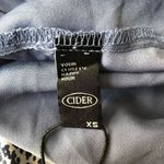 Cider Womens Blue Halter Wrap Dress Elegant Sleeveless Design With Tie Back Photo 6