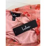 Lulus NWT  Endlessly Cute Pink Floral Mesh Cutout Lace Bustier Maxi Dress Size M Photo 6