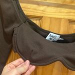 Princess Polly  Size 4 Becca Long-Sleeve Brown Crop Top. Photo 2