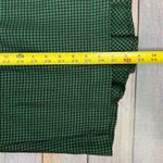 Platinum Dorothy Schoelen Green Black Houndstooth Skirt Vintage Size 8 Midi Wool Photo 4