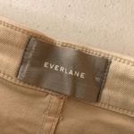 Everlane Womens The Straight Leg Crop Pants Twill Cotton Stretch White 10 Photo 2