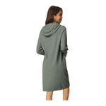 Womens' Casual Pullover Sweatshirt Long Sleeve Hoodie Dress with Pockets Gray Photo 3