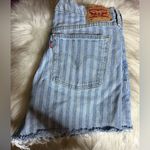 Levi's Womens 501 High-Rise Shorts Tango Wide Stripe Photo 4