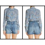 Veronica Beard 💕💕 Dazed Floral Shirt ~ Cornflower Blue 2 NWT Photo 5