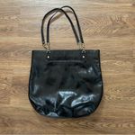 Michael Kors  black gold shoulder bag purse tote Photo 9