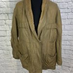 Free People oversize coat low cut collar 1 button close sz S Photo 0