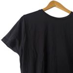 1901 Navy Tie Striped Back Short Sleeve Top Blouse Women's Size XXL Photo 3